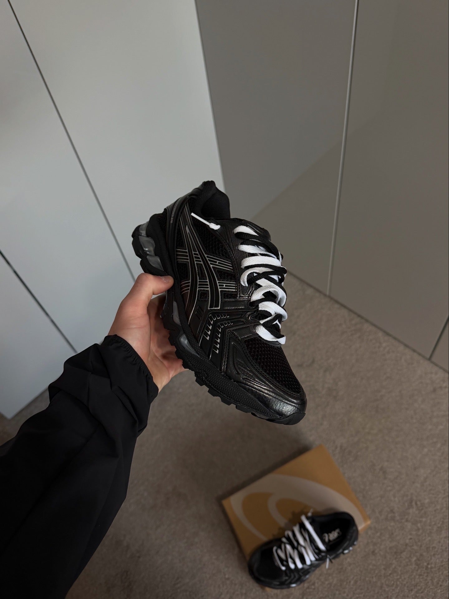 Asics Gel Kayano 14 Black Pure Silver