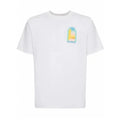 Casablanca l'arche colore blue print regular fit cotton t-shirt